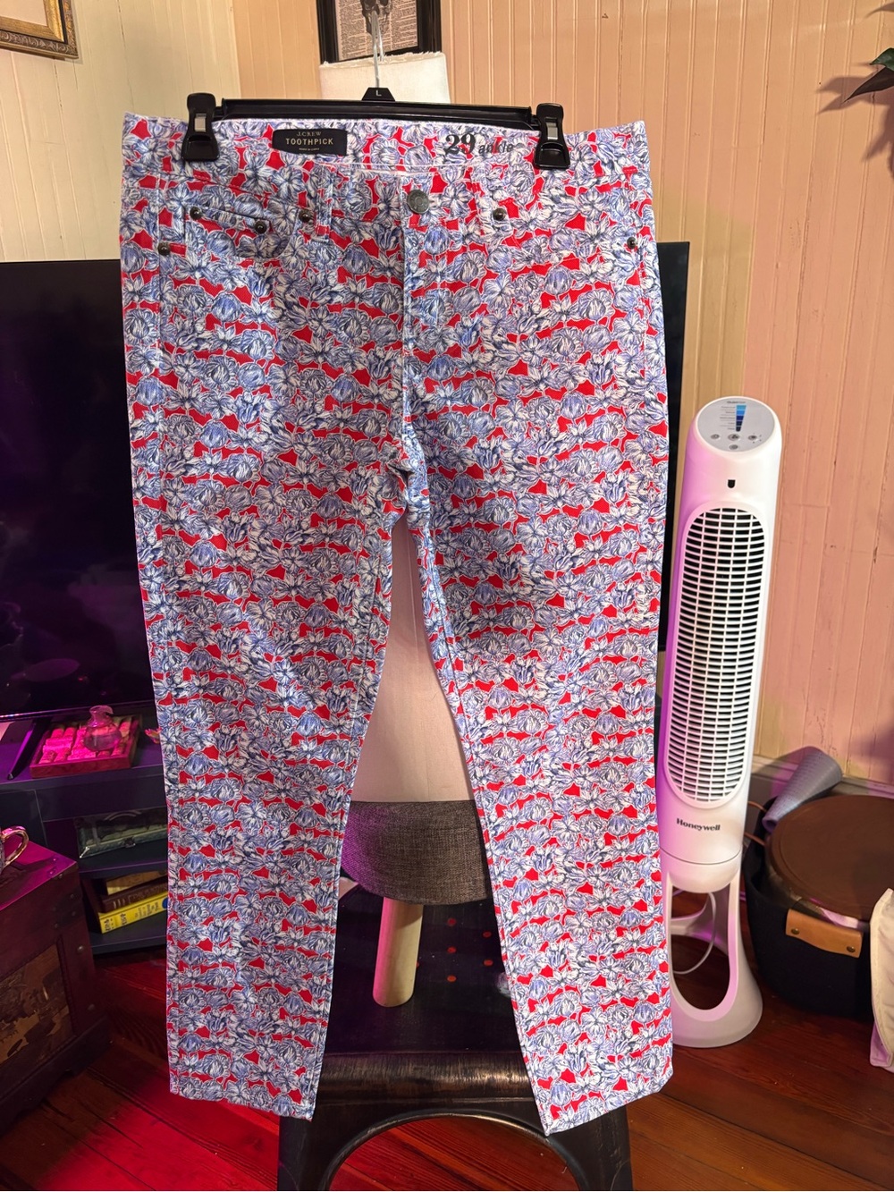 J.Crew x Liberty Art Fabrics Toothpick Ankle Floral Skinny Jeans (29)